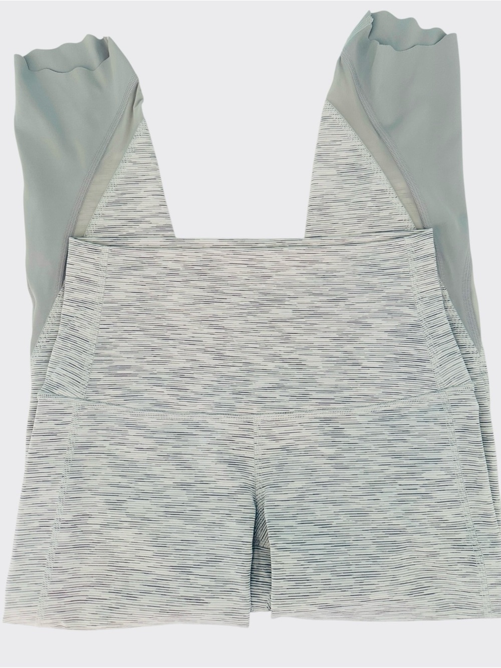 Lululemon Wunder Under Crop II *Roll Down Scallop* We Are From Space Nimbus Sz 6 - Picture 6 of 13